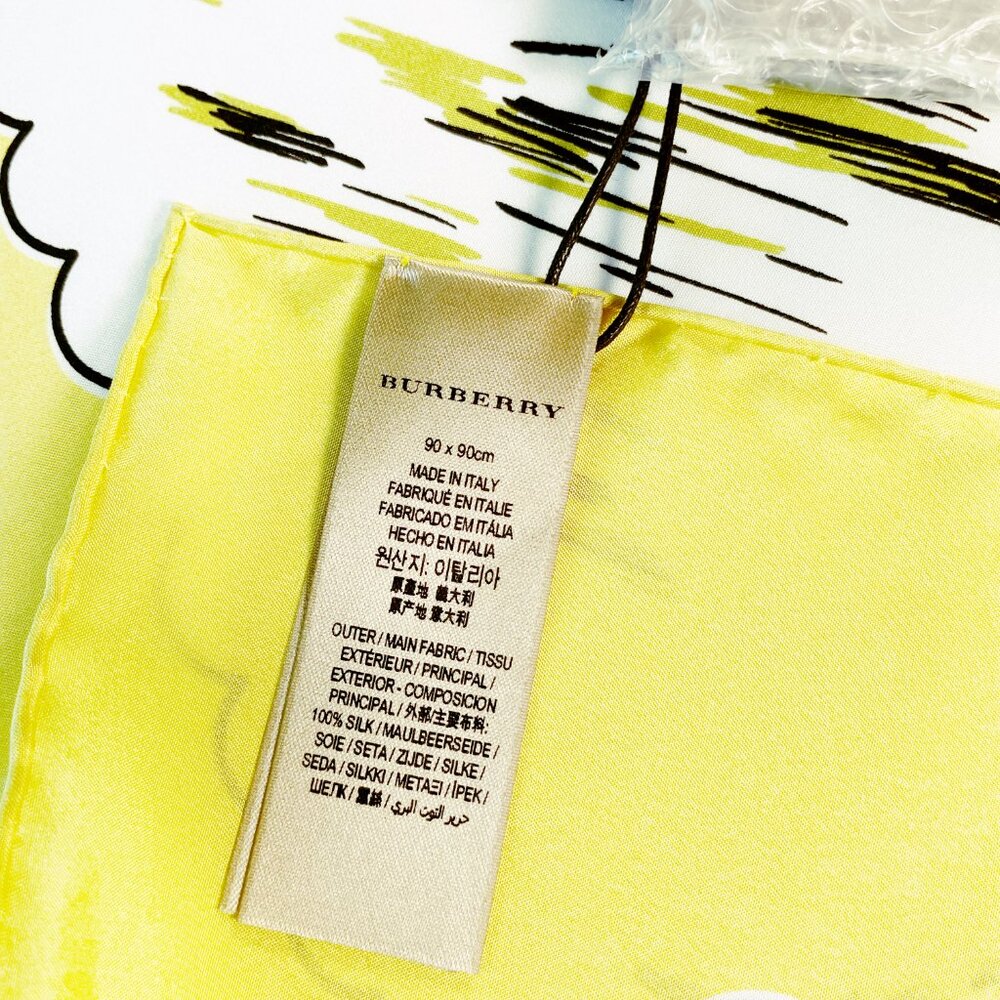 NWT Burberry Silk Scarf – London Architecture Print - Picture 12 of 14